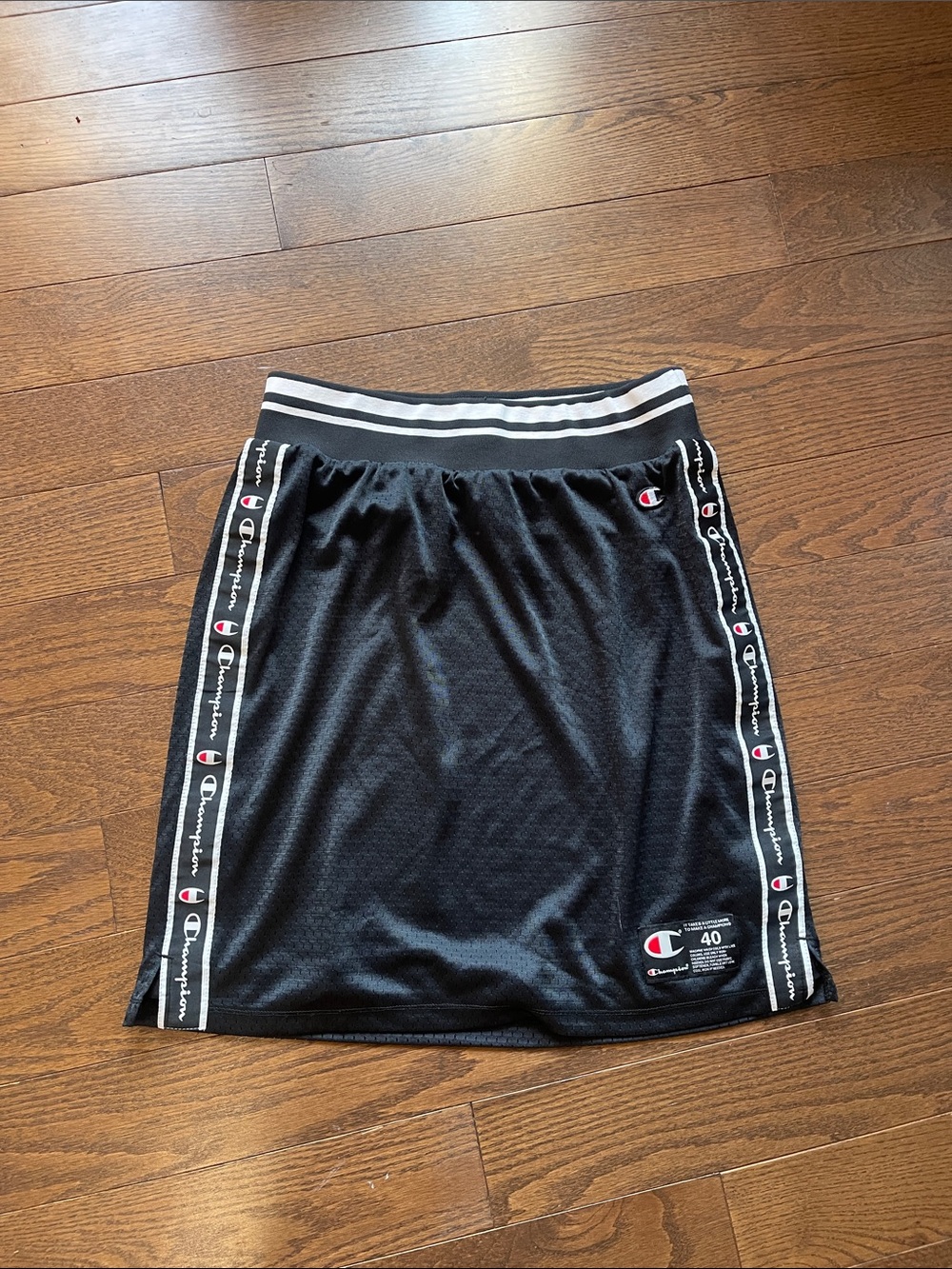 Champion Black and White Athletic Waistband Skirt